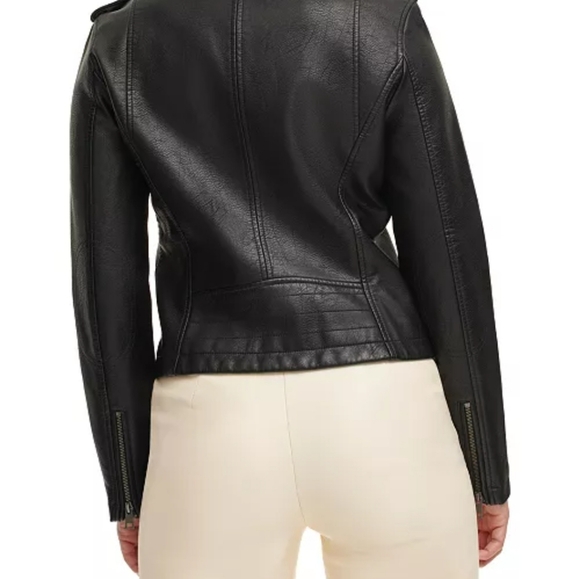 Levi's Women's Classic Faux Leather Asymmetrical Moto Jacket - Picture 16 of 16